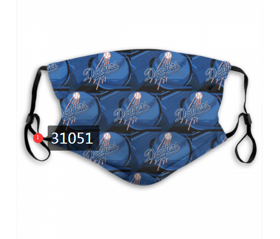 2020 Los Angeles Dodgers Dust mask with filter 31->mlb dust mask->Sports Accessory